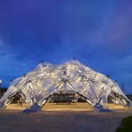 University of Stuttgart creates biomimetic pavilions based on sea urchins and beetle wings