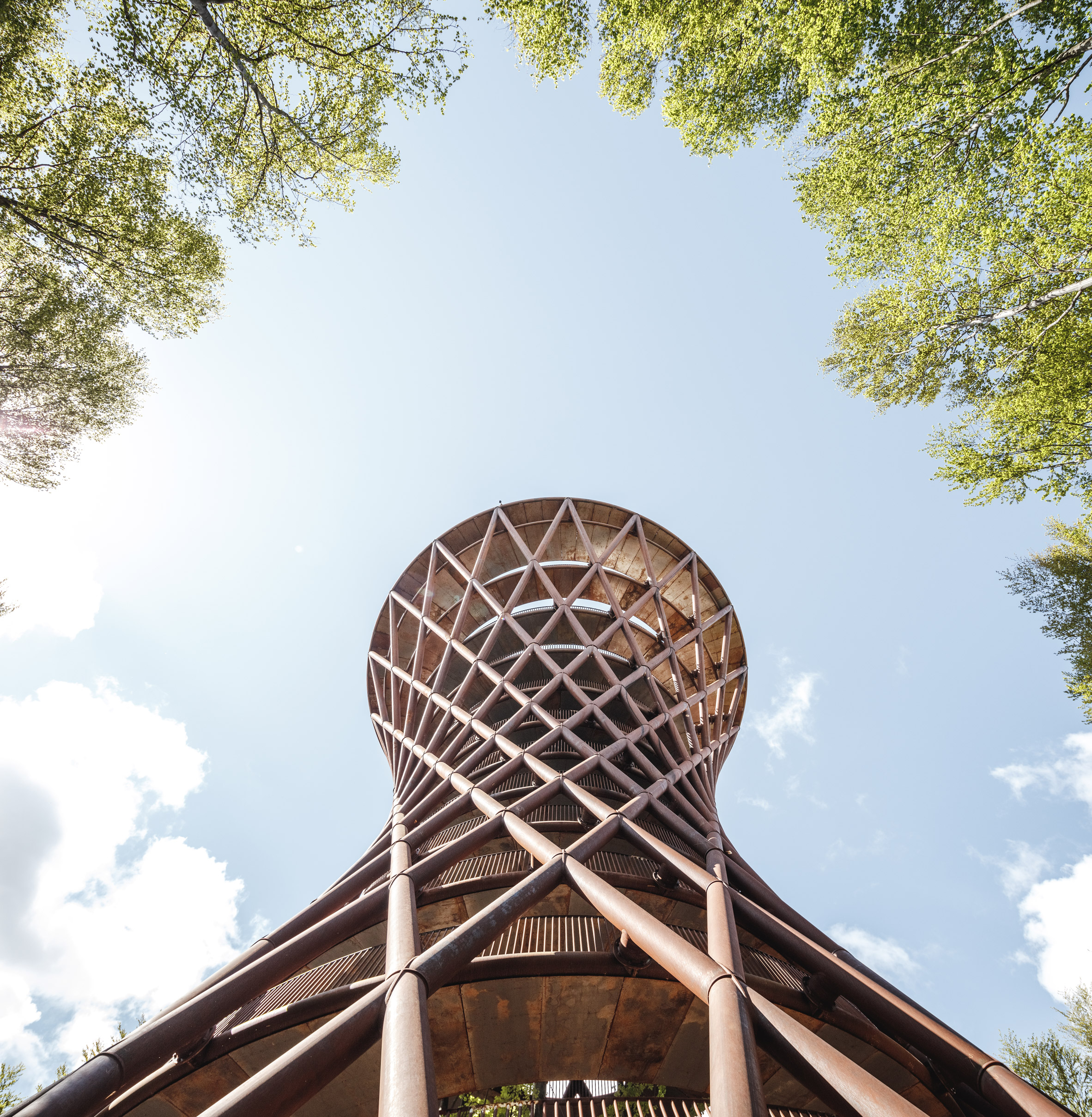 EFFEKT completes spiralling Camp tower in Danish forest