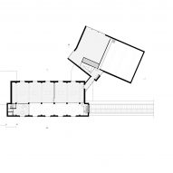 Third floor plan of ESAC Circus School by Daniel Delgoffe