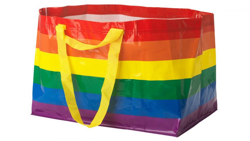Kvanting rainbow bag by IKEA for LGBT Pride Month