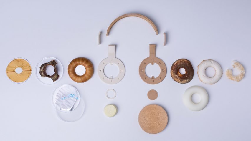 Korvaa headphones by Aivan ar made from six different microbial materials