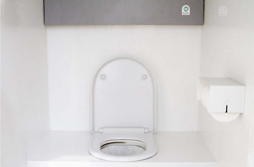 LooWatt is a toilet with a waterless flush that produces electricity and fertiliser