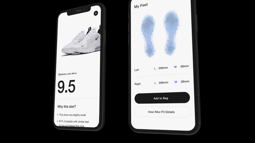 Nike Fit app uses AR and AI to scan 