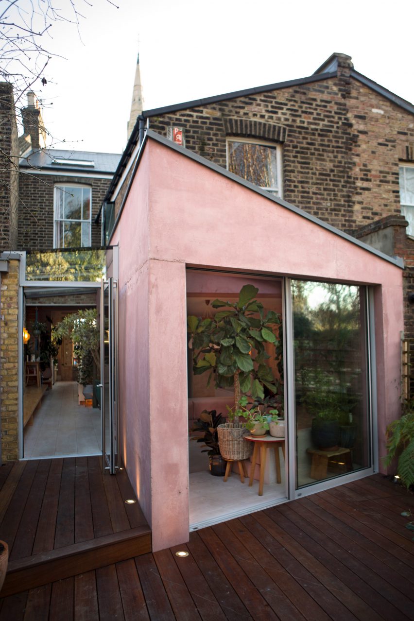 Pink concrete Ritson Road by Gresford Architects