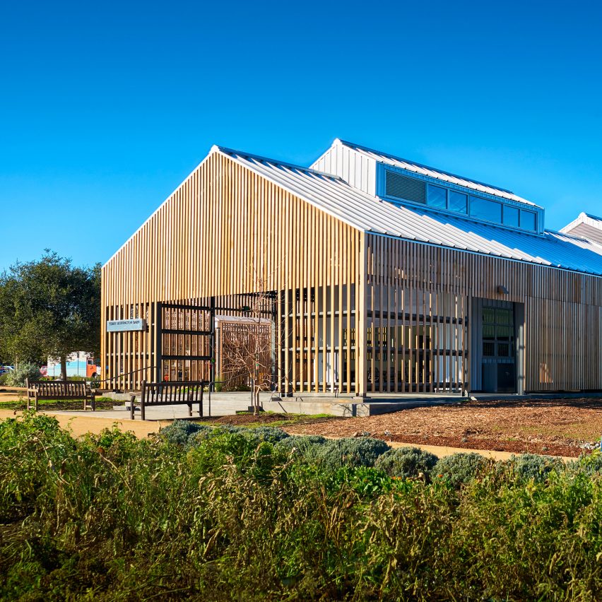 CAW Architects creates cluster of agrarian buildings for Stanford Educational Farm