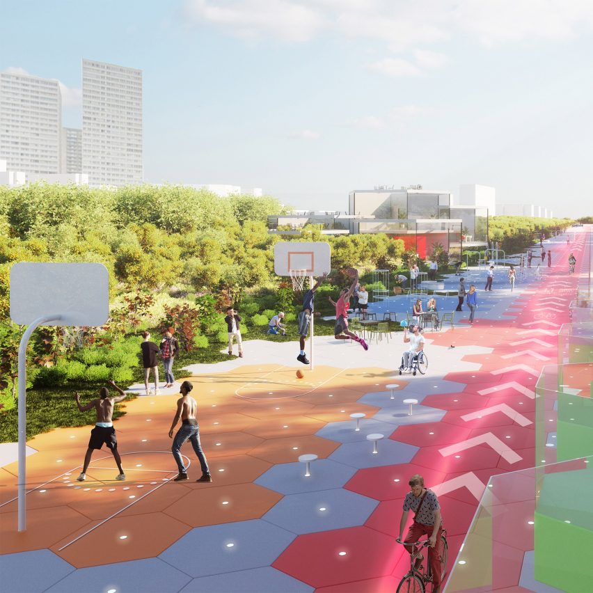 Carlo Ratti imagines how Boulevard Périphérique in Paris will look in 2050