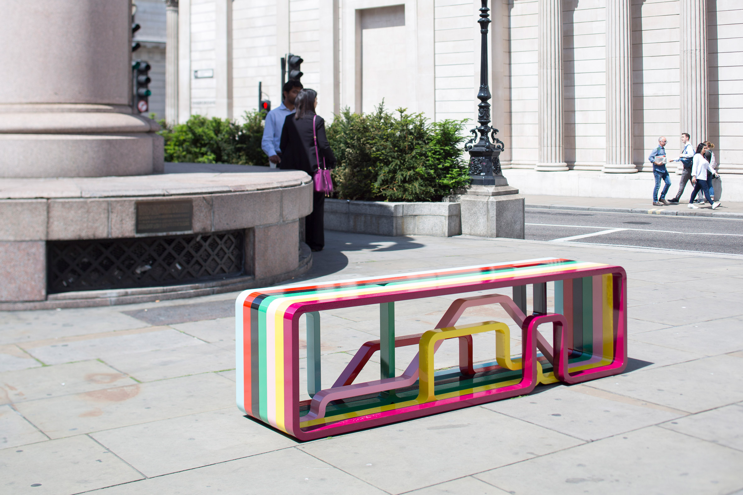 City Benches: Correlated Journeys by Sarah Emily Porter and James Trundle at London Festival of Architecture 