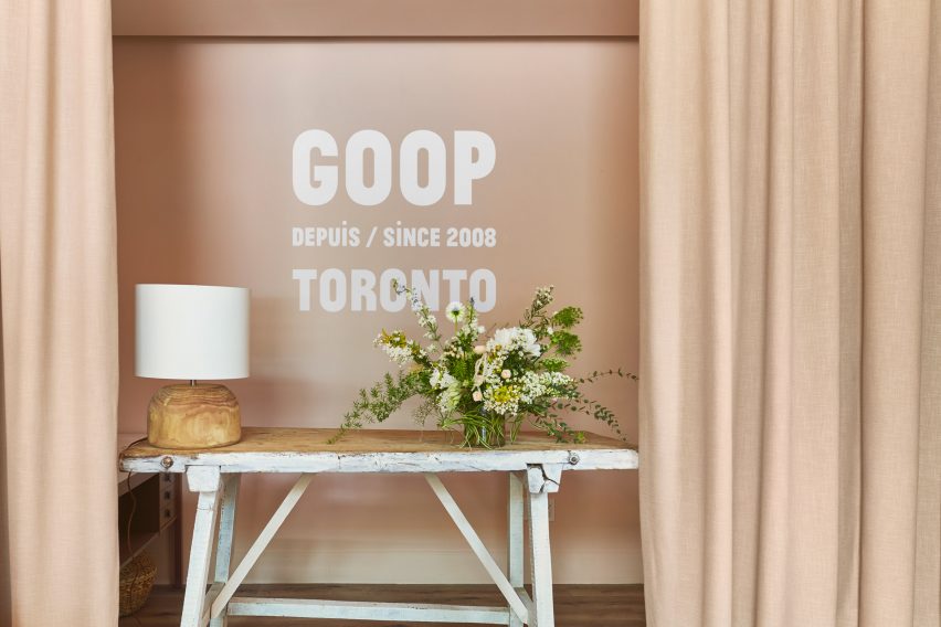 Goop pop-up in Toronto by Yabu Pushelberg