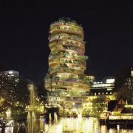 BIG reveals visuals of pagoda-like hotel for Copenhagen's Tivoli amusement park