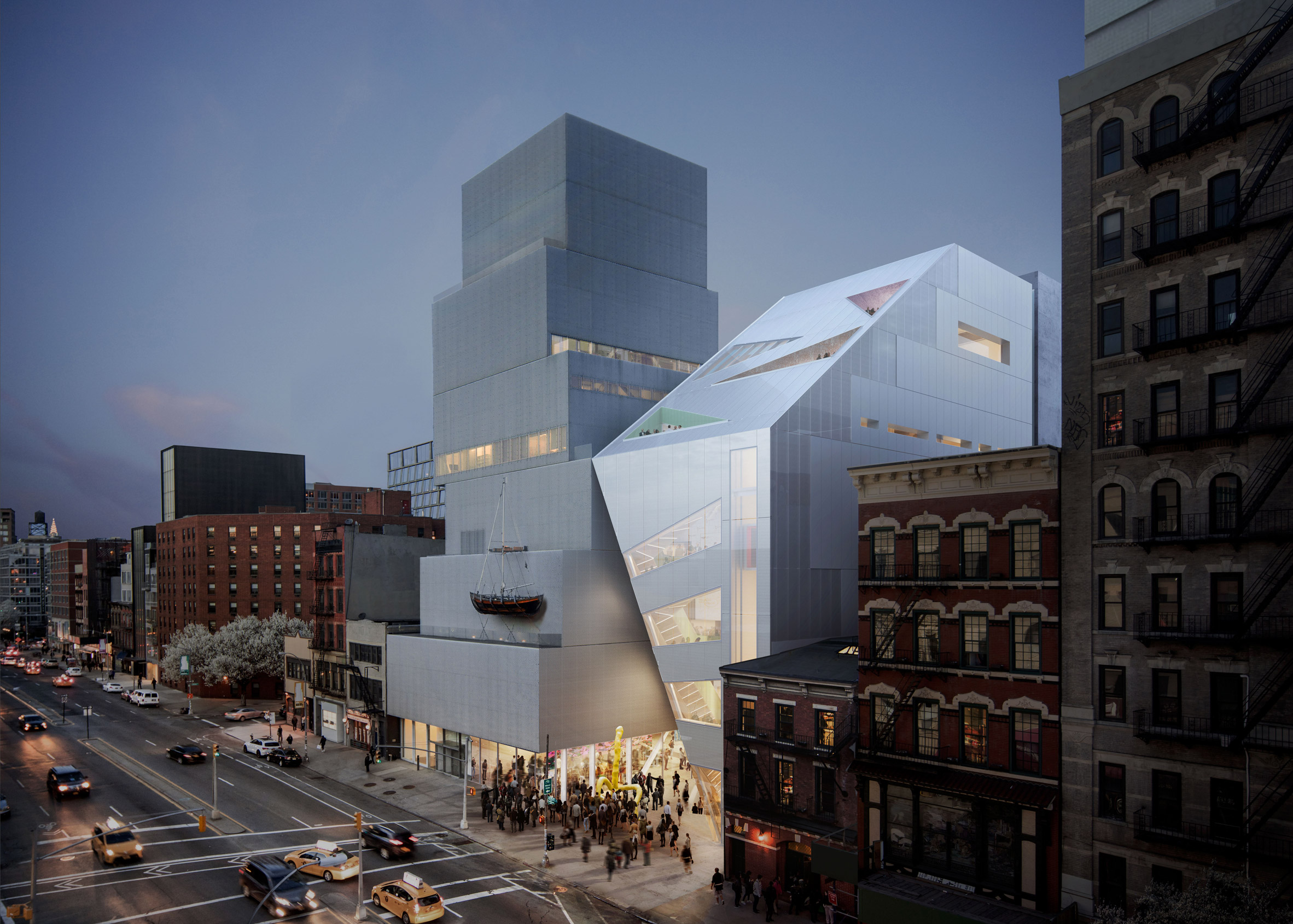 OMA designs angular extension for SANAA's New Museum in Manhattan