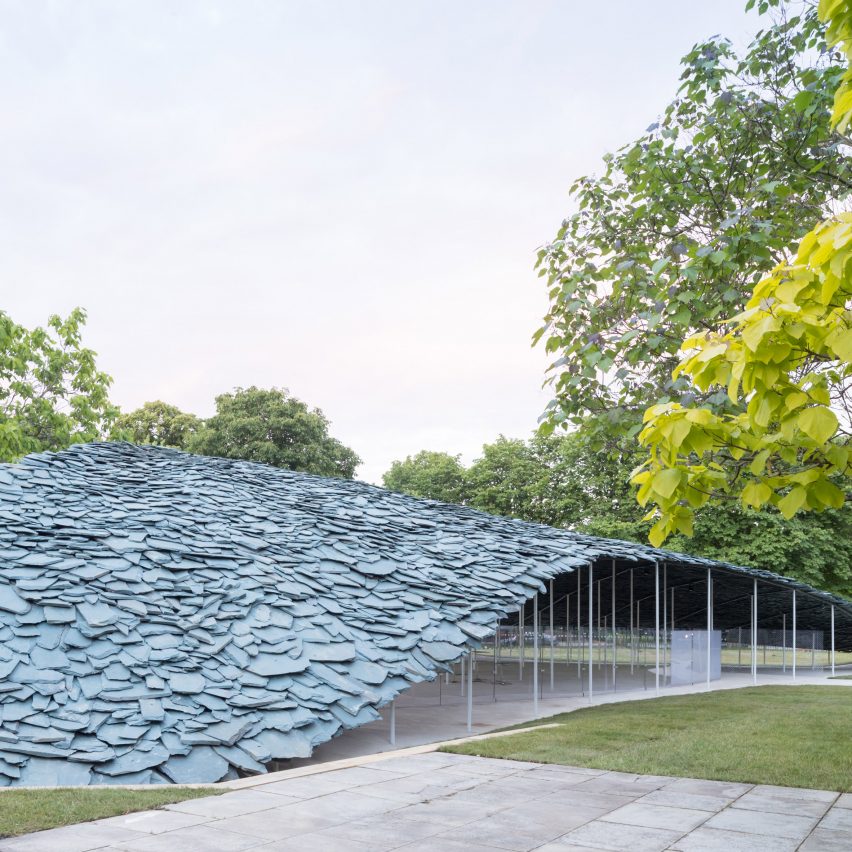 Junya Ishigami unveils rocky Serpentine Pavilion made out of slate
