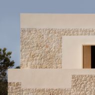 Nomo Studio clads Stone House in Menorca with limestone dug from its site
