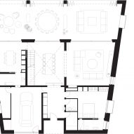 Ground floor plan of Stone House by Nomo Studio