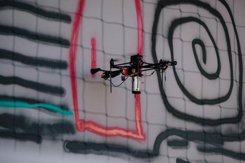 Carlo Ratti drone swarm graffiti Turin