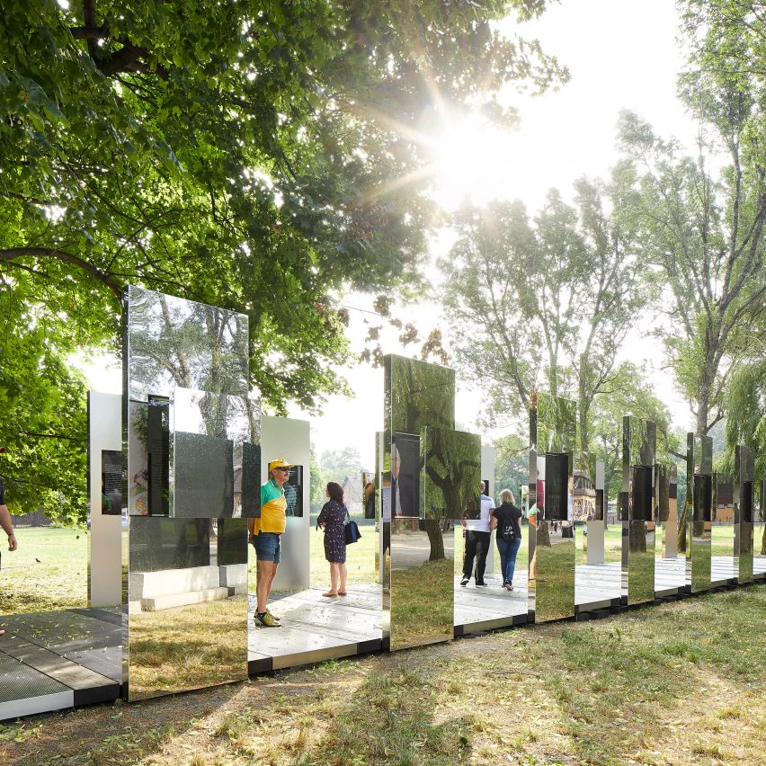 Daniel Libeskind designs photo installation at Auschwitz