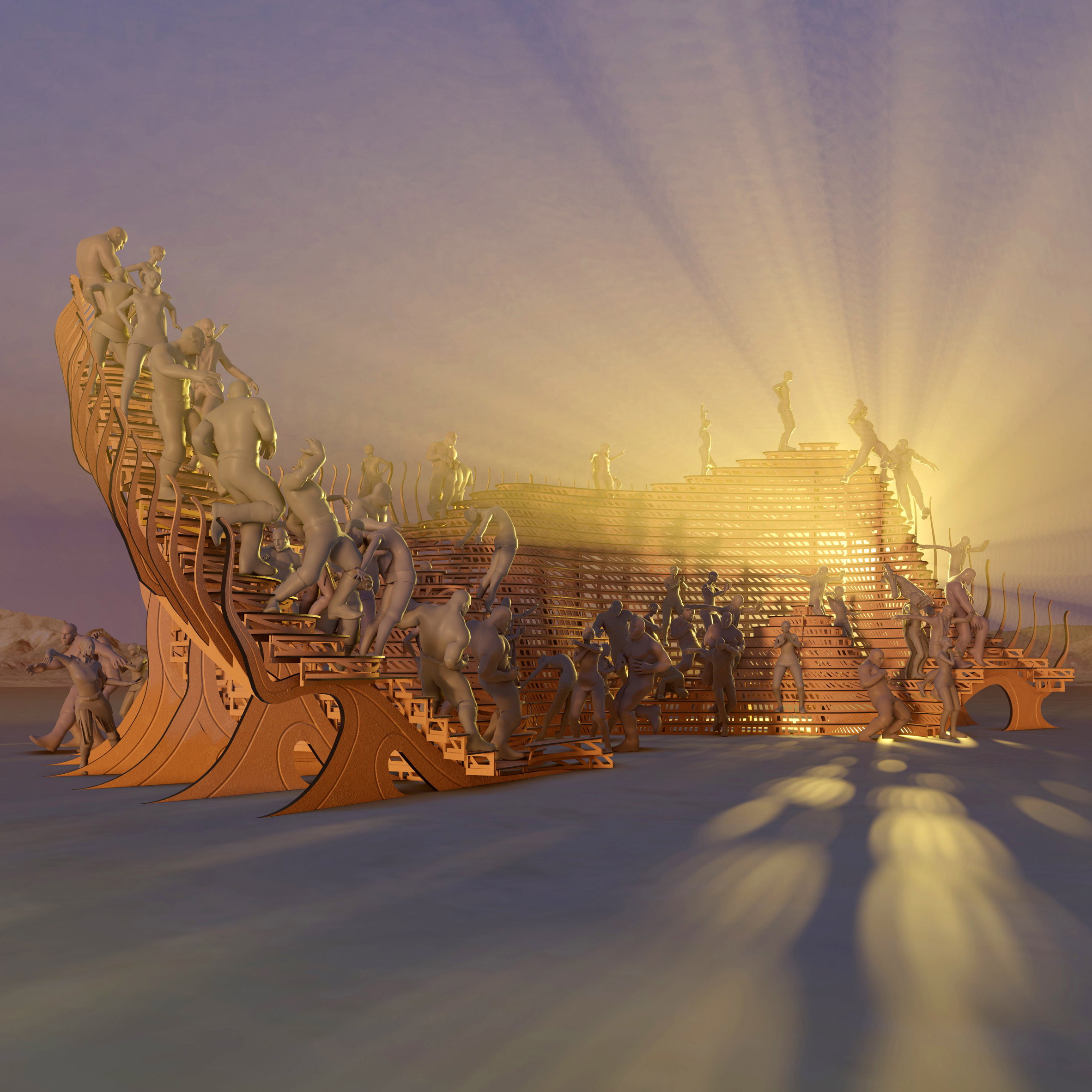Playascape Burning Man festival pavilion by Atmos Studio