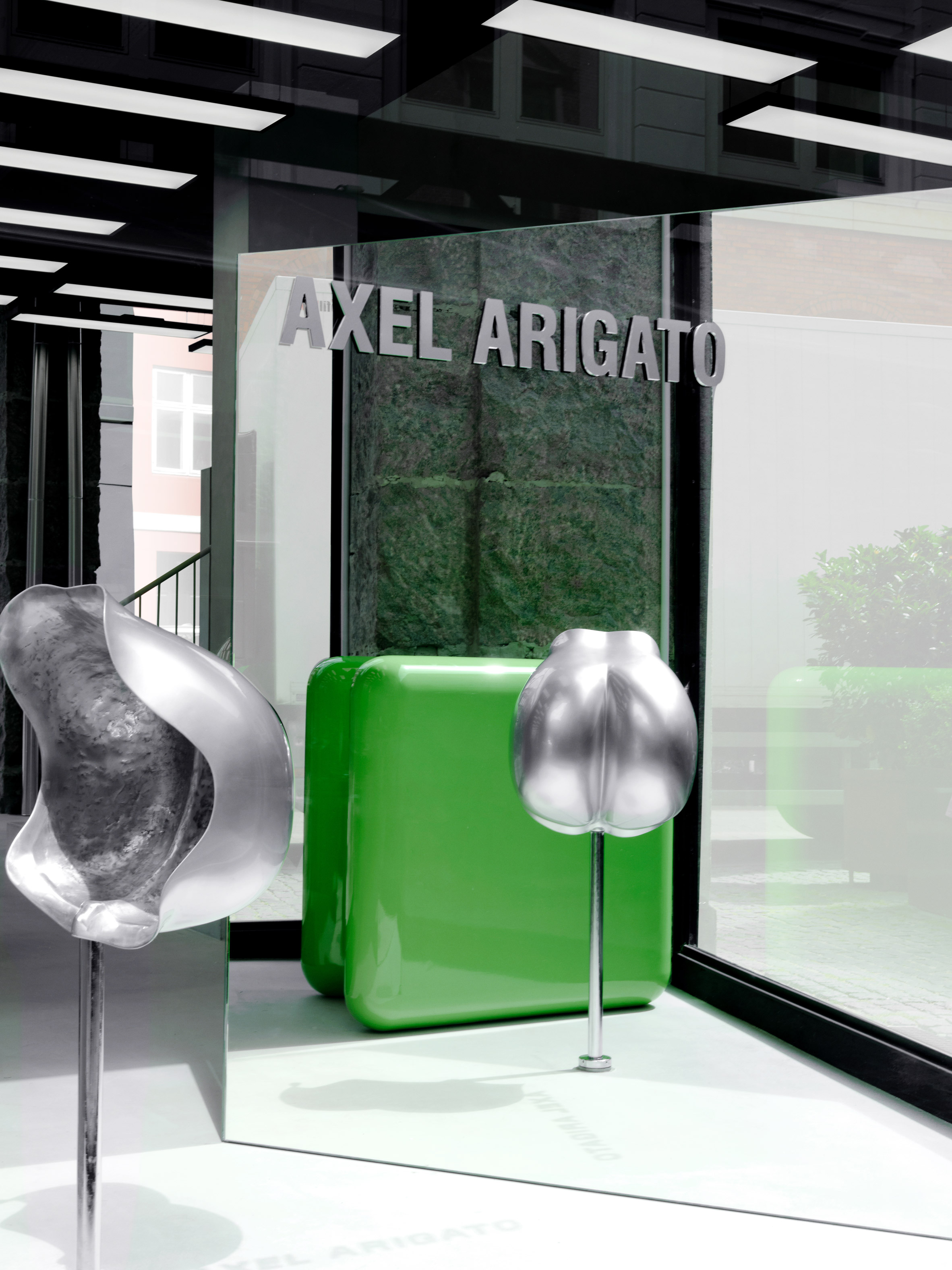 Axel Arigato Copenhagen flagship store, designed in collaboration with Christian Halleröd