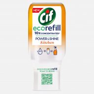 Cif spray bottles can be refilled with ecorefill cleaning concentrate