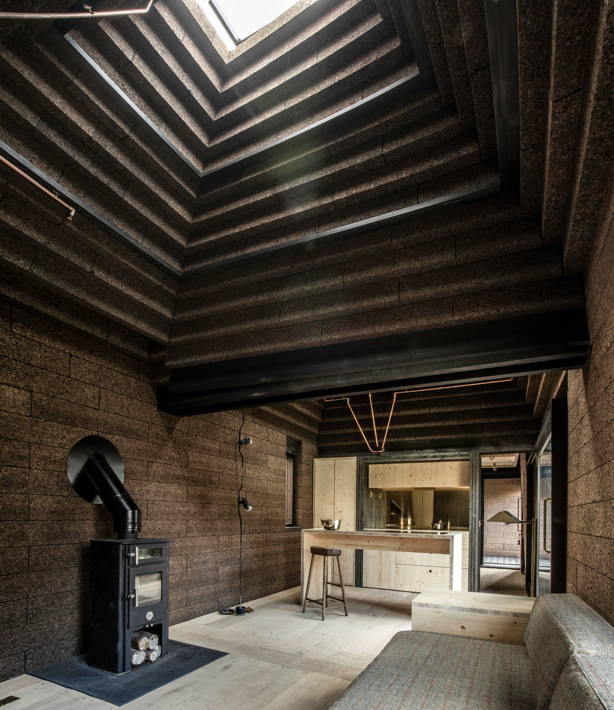 Stirling Prize-shortlisted Cork House by Matthew Barnett Howland with Dido Milne and Oliver Wilton in Berkshire, England