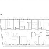 Typical floor plan of Elcano Housing Block by FRPO