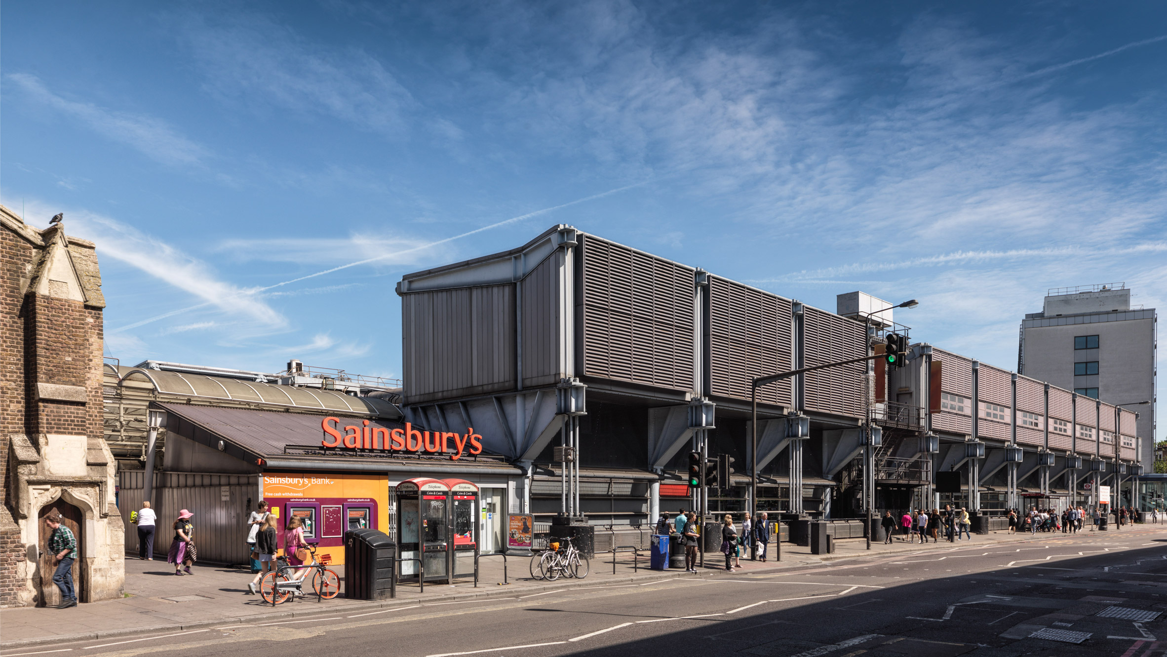 Camden Road Sainsbury's and a housing complex in London built in the