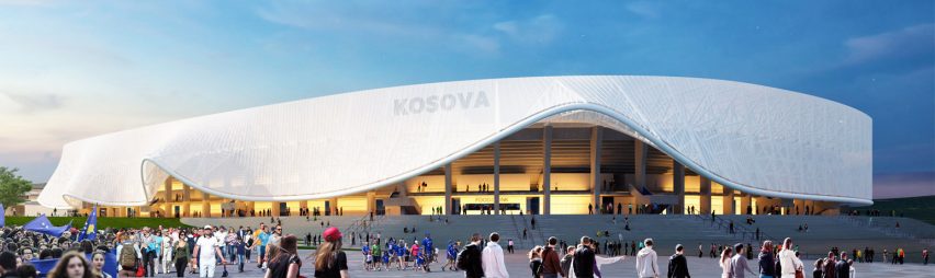 Kosovo National Stadium by Tabanlioglu Architects