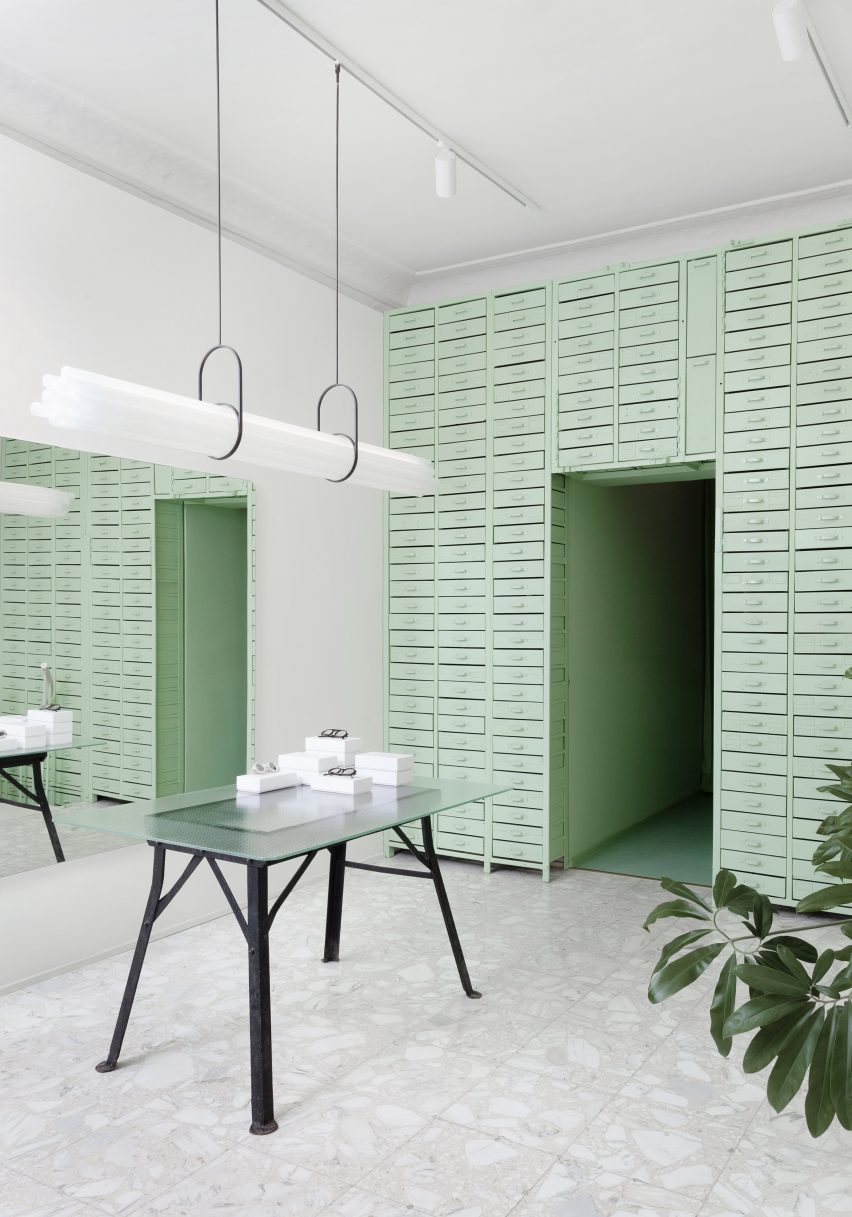 Lunettes Selection shop in Berlin designed by Oskar Kohnen Studio