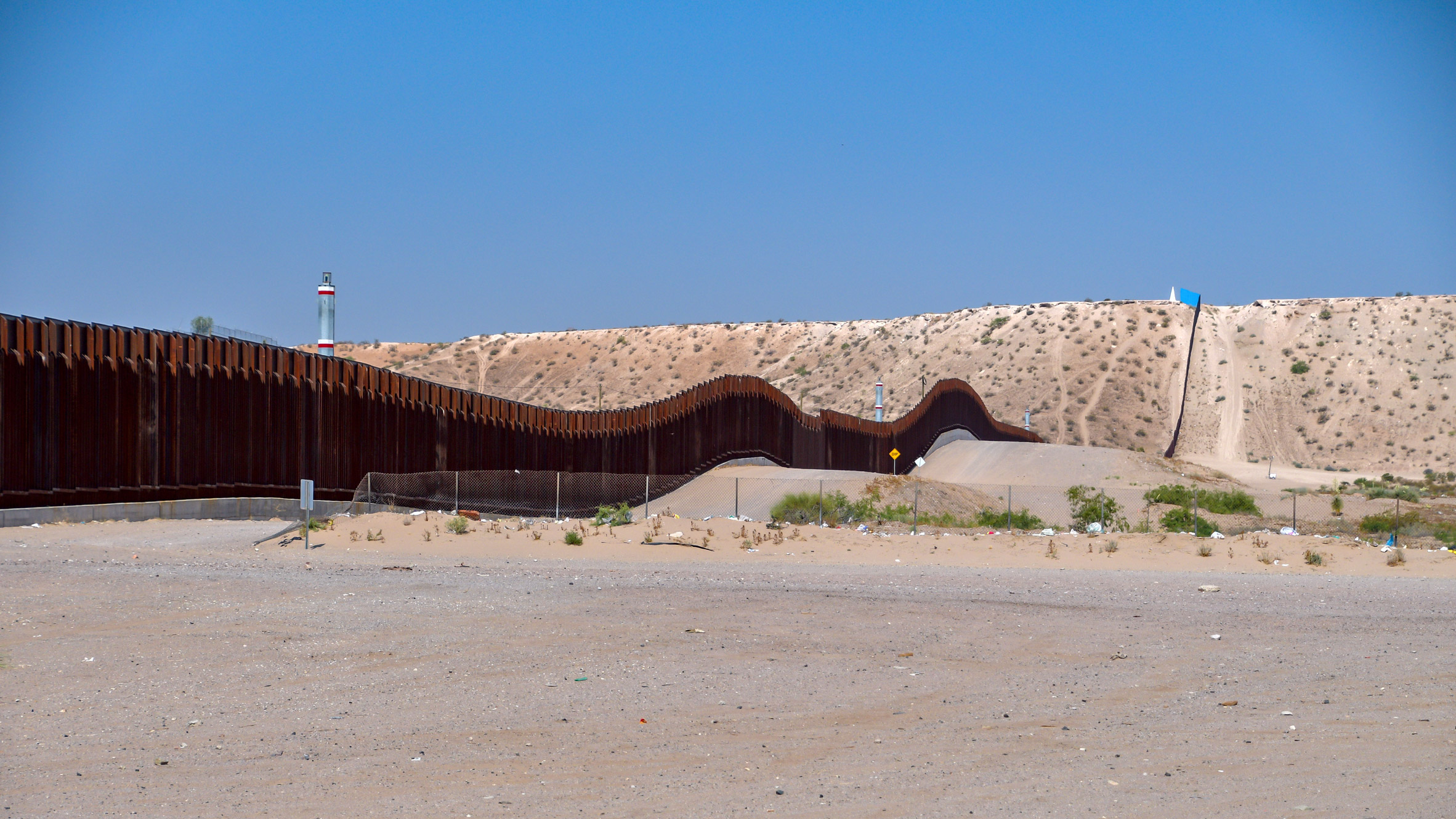 Rael San Fratello Slots Pink Seesaws Into Us Mexico Border Wall