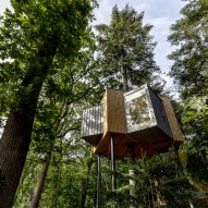 Sigurd Larsen completes treetop hotel cabin