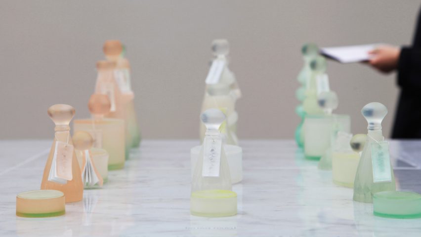 Central Saint Martins post-graduate student Mi Zhou has created Soapack, sustainable bottles for toiletries cast from soap