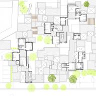 First floor plan of SOS Children's Village by Urko Sanchez Architects