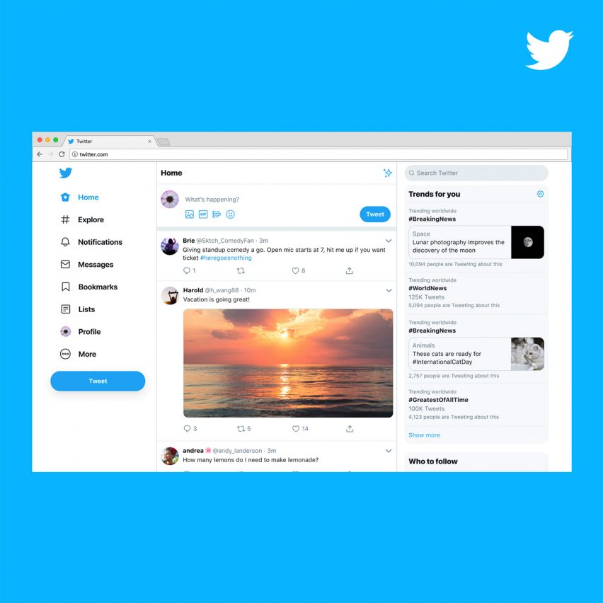 Twitter launches redesigned website more fit for experimentation