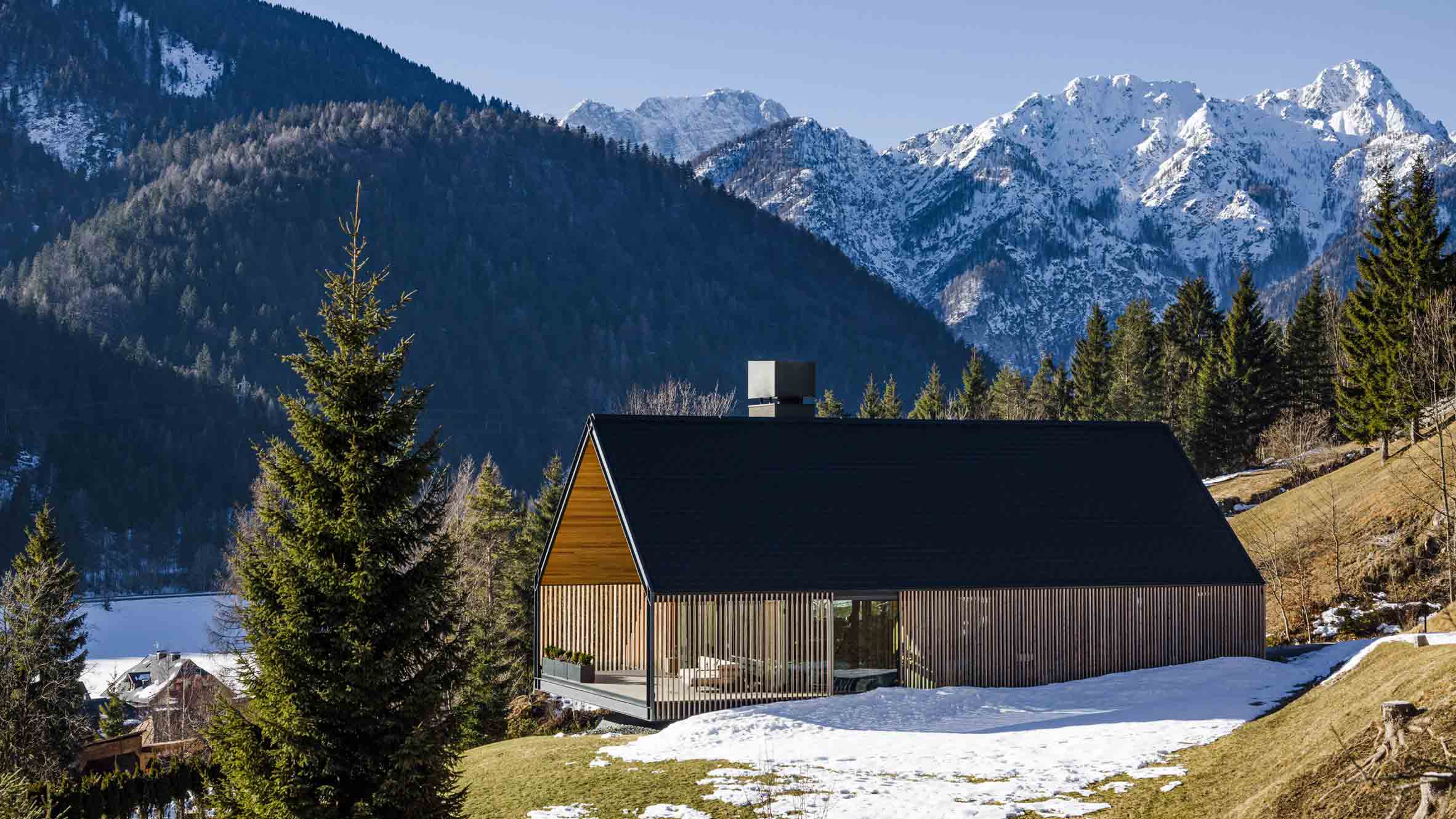 Geza Designs Gabled House On An Alpine