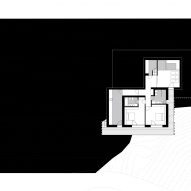 Basement floor plan of Z House by Geza
