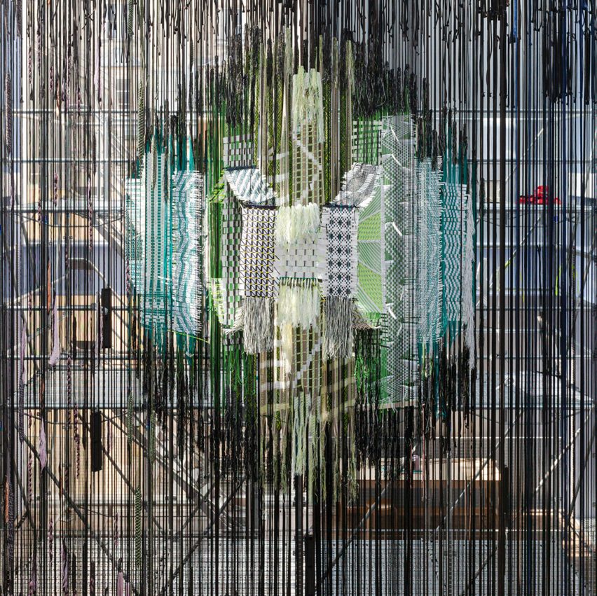 Hella Jongerius fills atrium of Parisian foundation with a giant loom