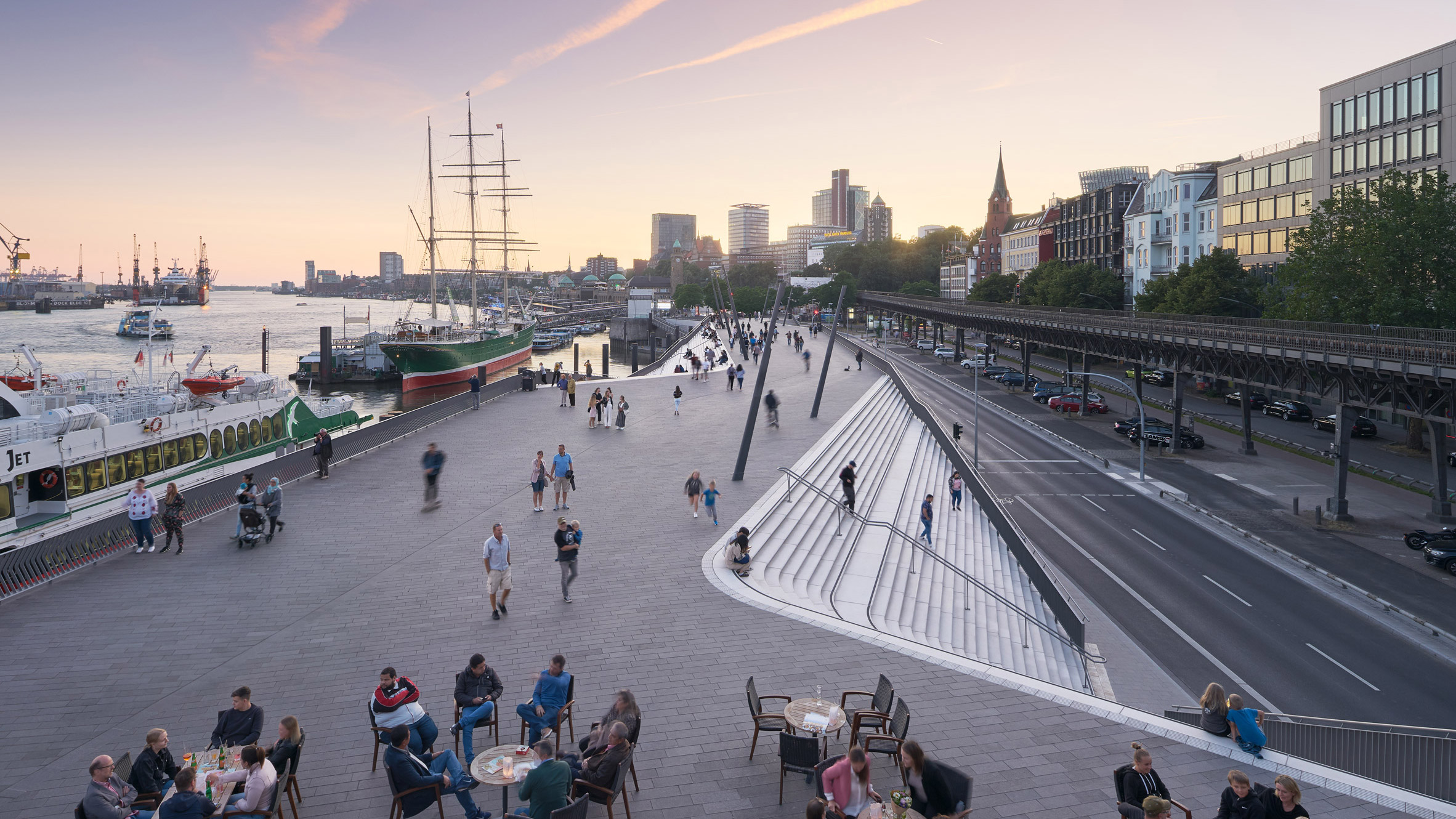 Zaha Hadid Architects Carves Out Niederhafen River Promenade In Hamburg