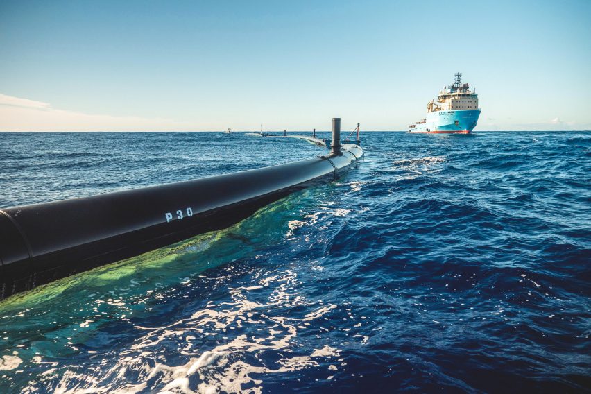 The Ocean Cleanup burning plastic