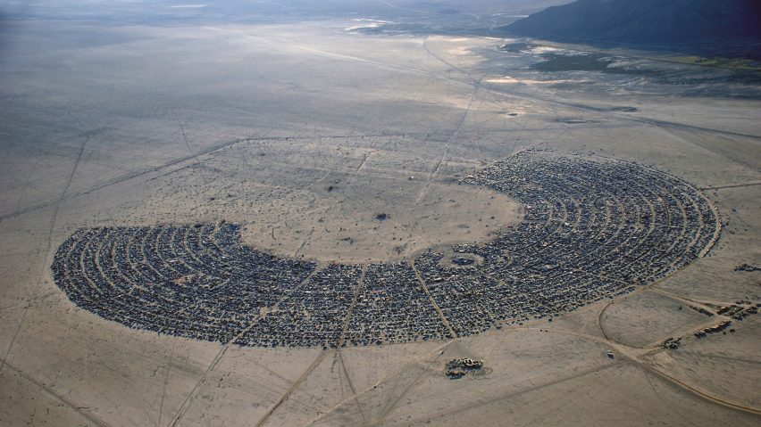 Burning Man aerial view