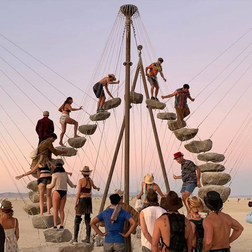 Timber pavilions and other-worldly installations animate the plains at Burning Man 2019