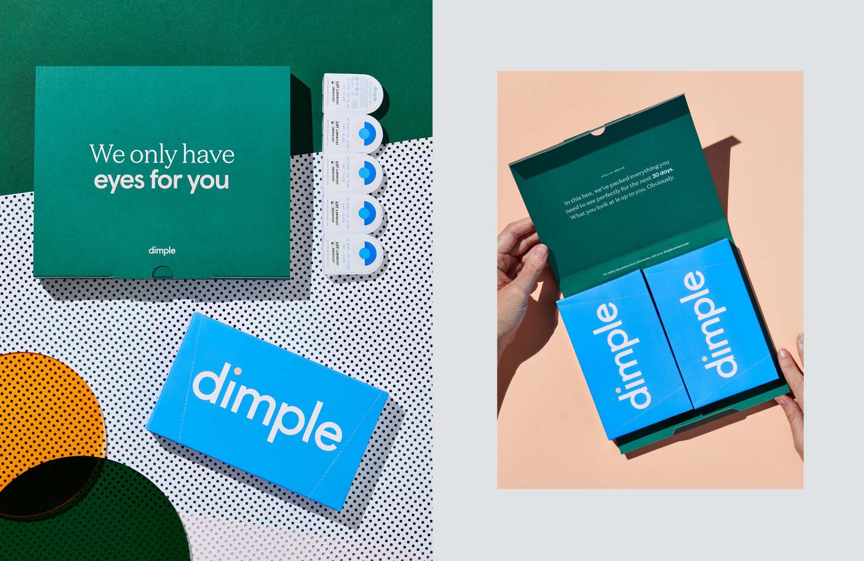 Dimple branding and packaging by Universal Favourite