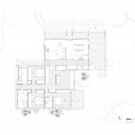 Floor plan of Exoskeleton House by Takt Studio