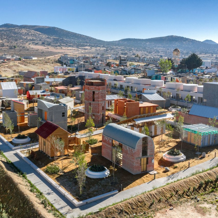 Experimental Mexican community contains social housing by Tatiana Bilbao and Frida Escobedo
