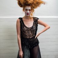Chloe Baines In Tents upcycled fashion collection