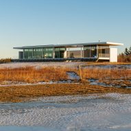 Atelier Pierre Thibault builds slender Leblanc Residence on sandy Canadian coast