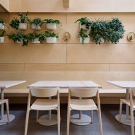 Omar Gandhi brightens Lady Marmalade eatery in Toronto with skylights and baltic wood