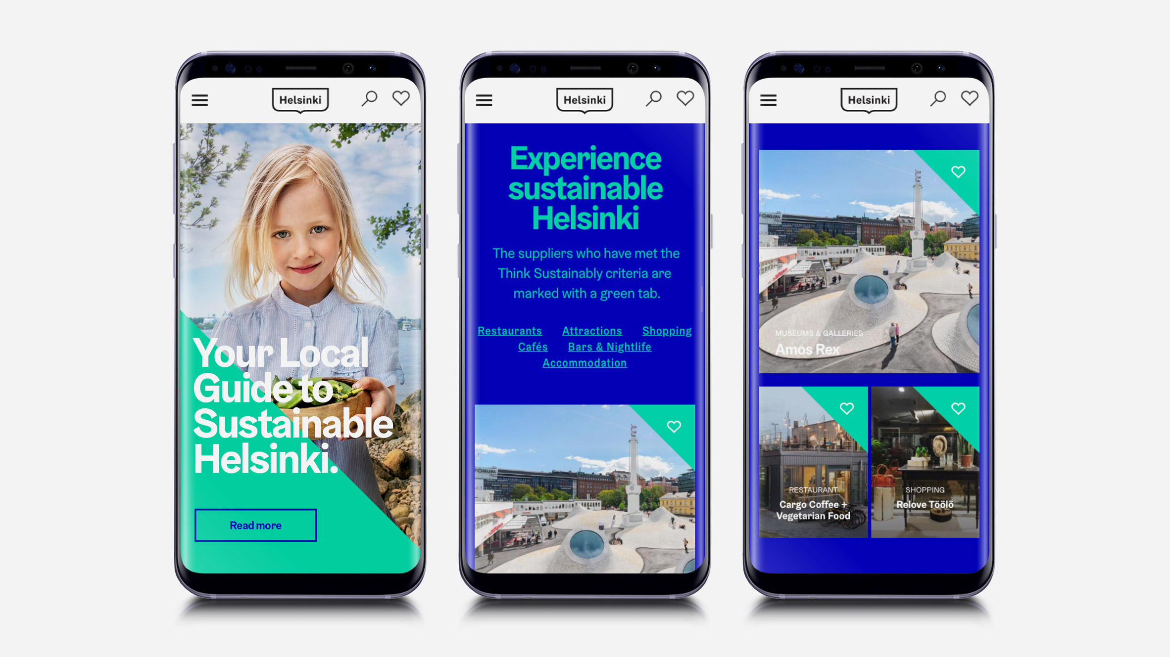 Think Sustainably digital service by the City of Helsinki