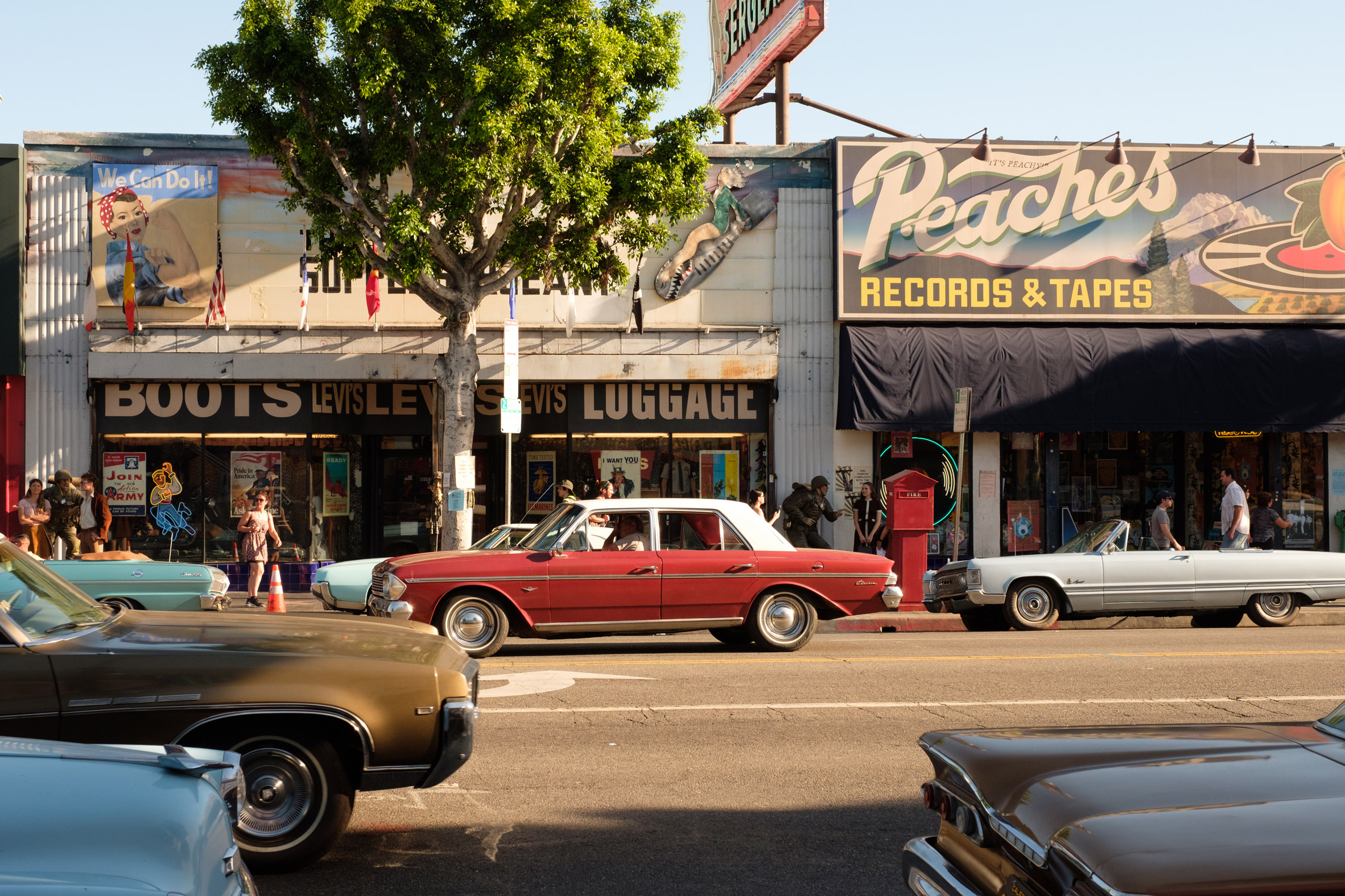 Set design by Quentin Tarantino's Once Upon a Time in Hollywood movie