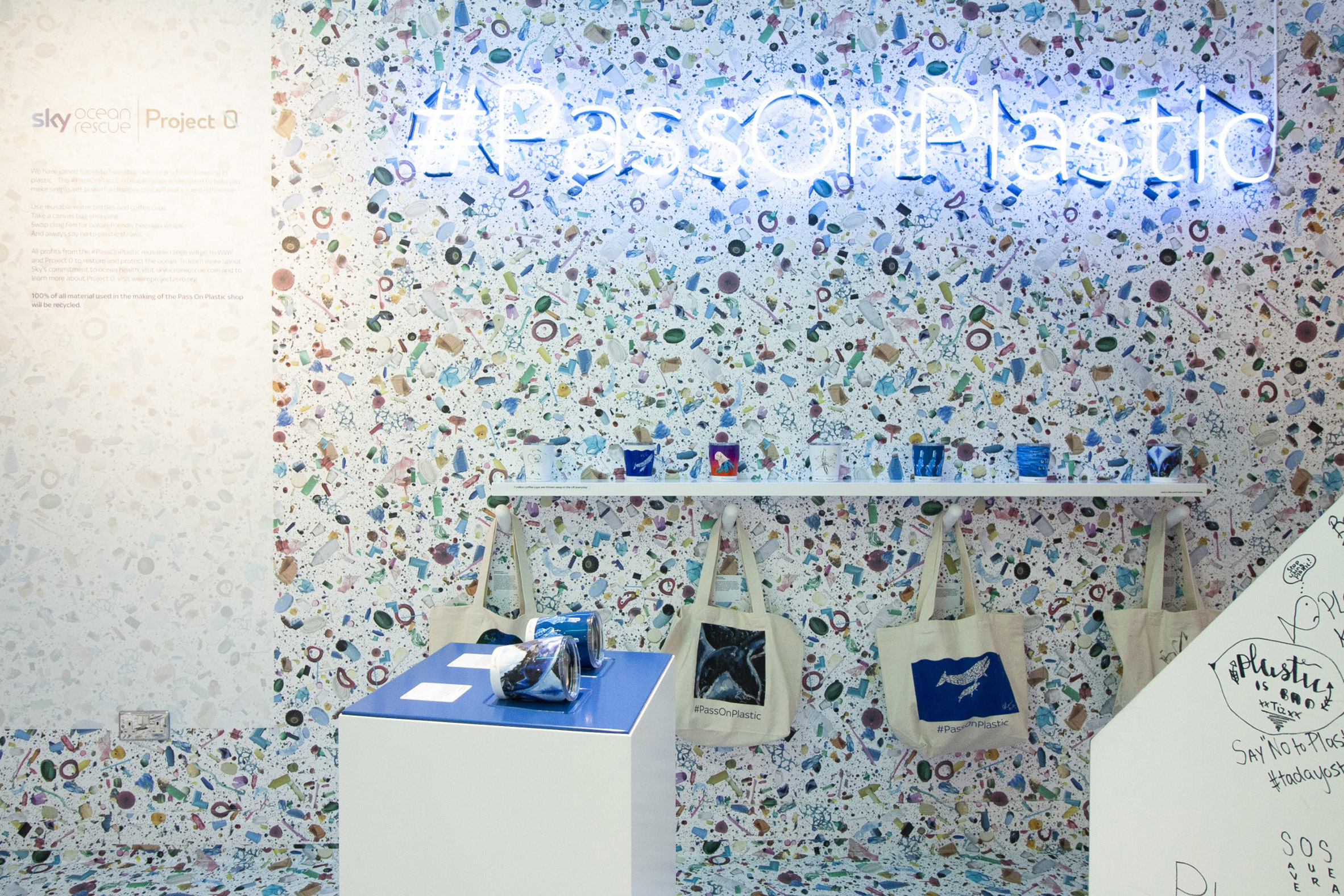 Pass on Plastic pop up store by Shed Design