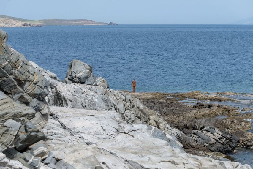 Sight exhibition on Delos by Anthony Gormley