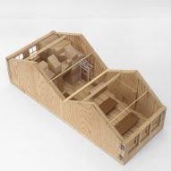 Model of Studio Represent wood office by Alder Brisco